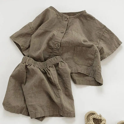 Albie & Co Linen Shirt & Shorts