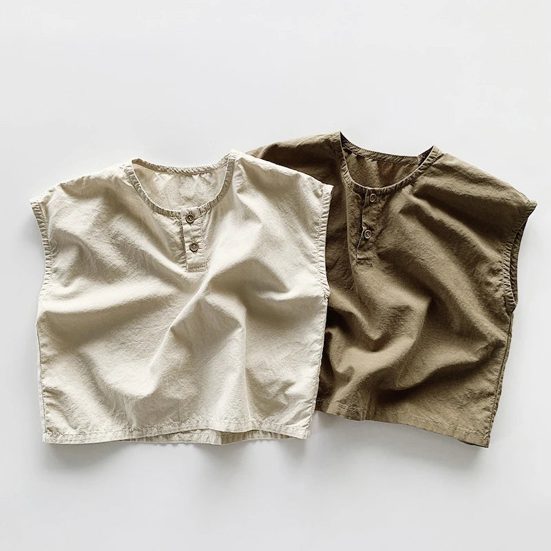 Albie & Co Sleeveless Mori Tops