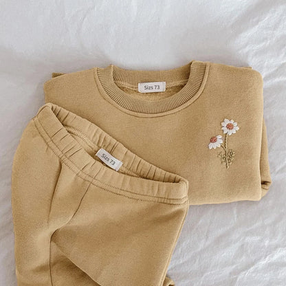 Albie & Co Daisy Embroidered Tracksuit